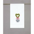 Tarifa 14 x 22 in. Heart Topiary GT 1 Design Kitchen Towel, 8PK TA3121497